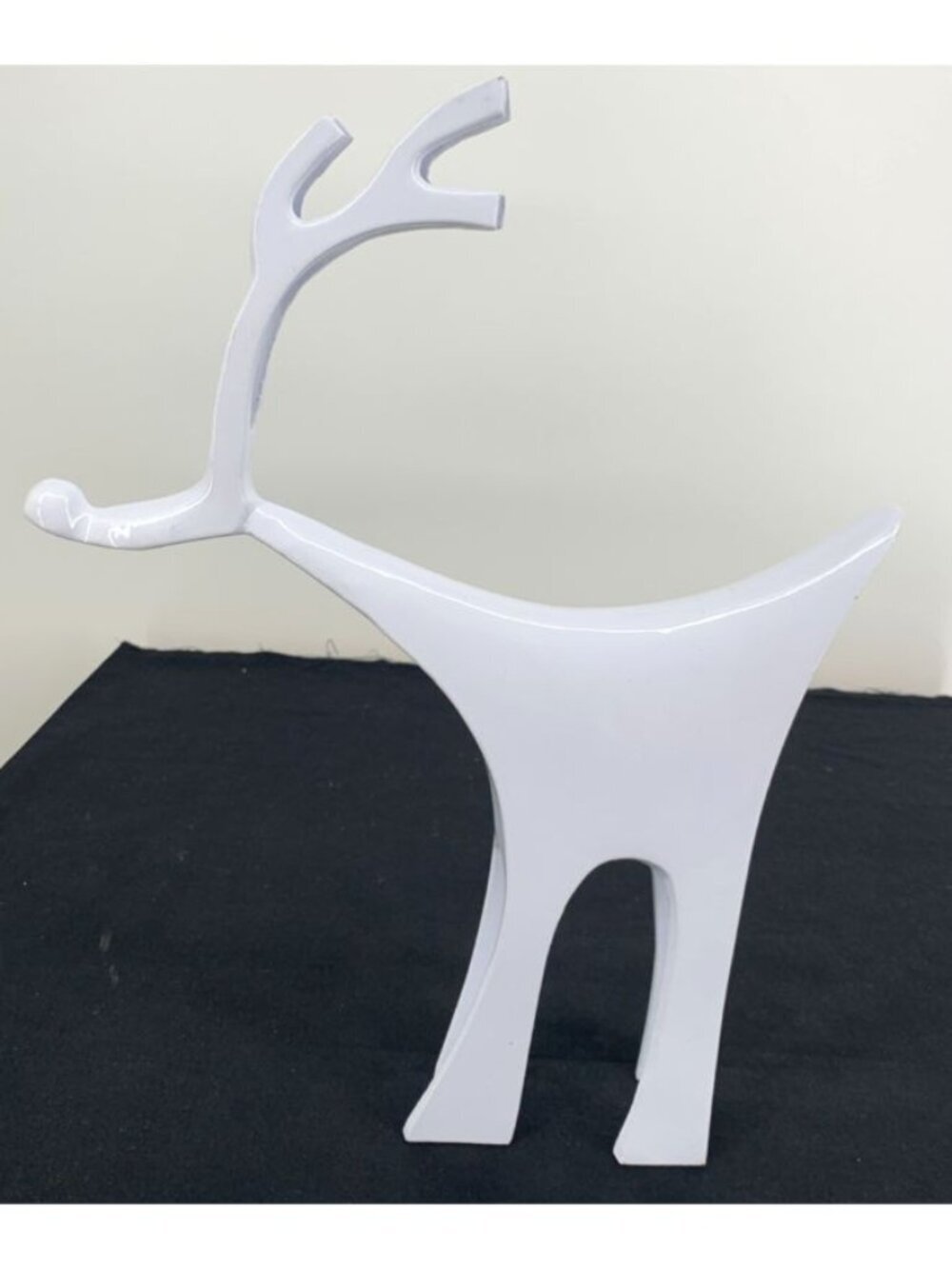 Metal Reindeer Figurine 13" Modern Christmas Decor